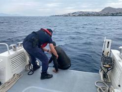 Bodrum'da yüzerek Yunan adasına geçmeye çalışan kaçak göçmen yakalandı