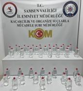 Samsun'da 40 litre etil alkol ele geçirildi; 3 gözaltı