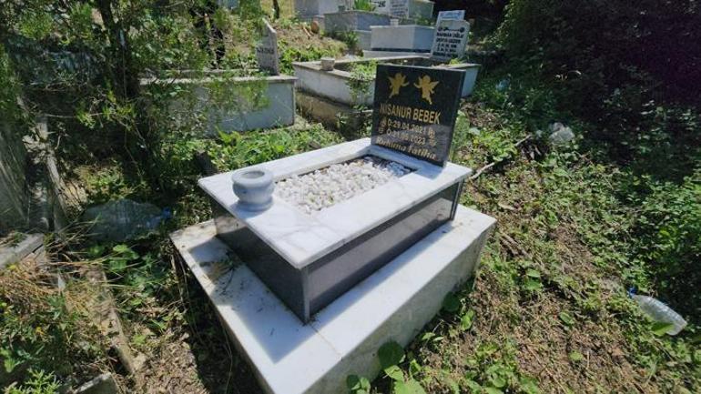 Türkiyeyi sarsan olayda Nisanur bebeğin mezarındaki yazı duygulandırdı