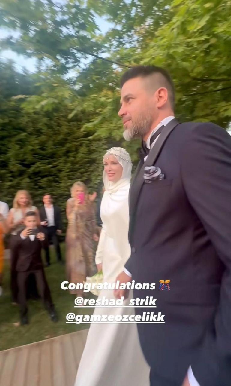 Sürpriz nikah Gamze Özçelik ile oyuncu Reshad Strik evlendi