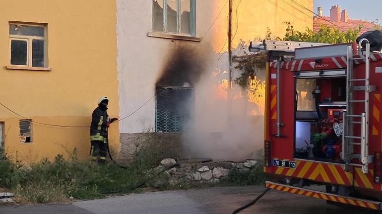Yer: Karaman Ev sahibine kızdı evi yaktı
