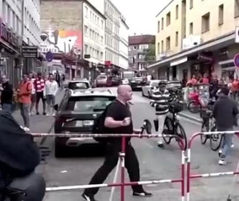 Son dakika... Alman polisine baltalı saldırı Euro 2024e damga vuran görüntüler