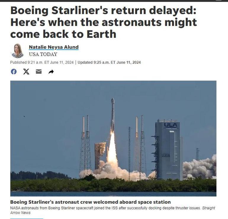 NASA açıkladı: Uzayda mahsur kaldılar Starliner dünyaya dönemiyor, yakıt biterse ölecekler