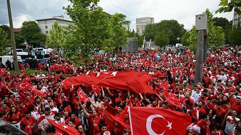 EURO 2024 coşkusu Türk taraftarlar, Dortmundu inletti