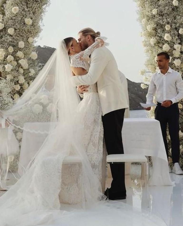 Çocukları olmuştu Diletta Leotta ve Beşiktaşın eski kalecisi Loris Karius evlendi
