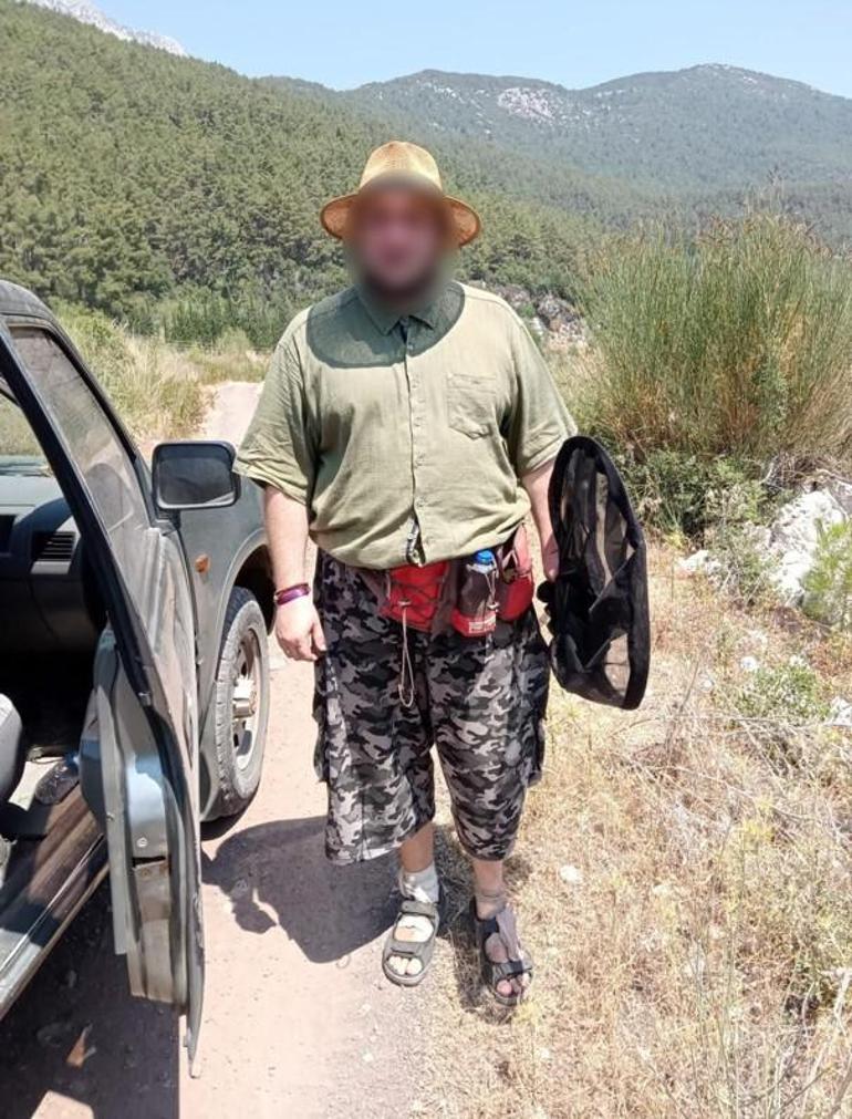 Ormanda izinsiz böcek avı böyle bitti Rus akademisyen Antalyada ekipleri alarma geçirdi