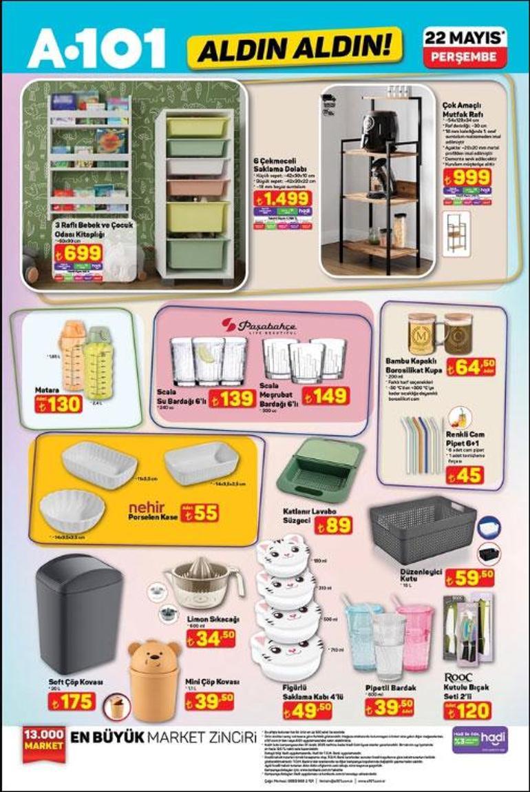 RAFLARDA SATIŞA ÇIKTI A101 ALDIN ALDIN 22 MAYIS AKTÜEL KATALOĞU | A101 Aldın Aldın aktüel kataloğunda bu hafta hangi ürünler satışa çıktı Çekme Karavan, Tiny House, Powerbank, Kulaklık, Geri Vitesli Benzinli Çapa Motoru...